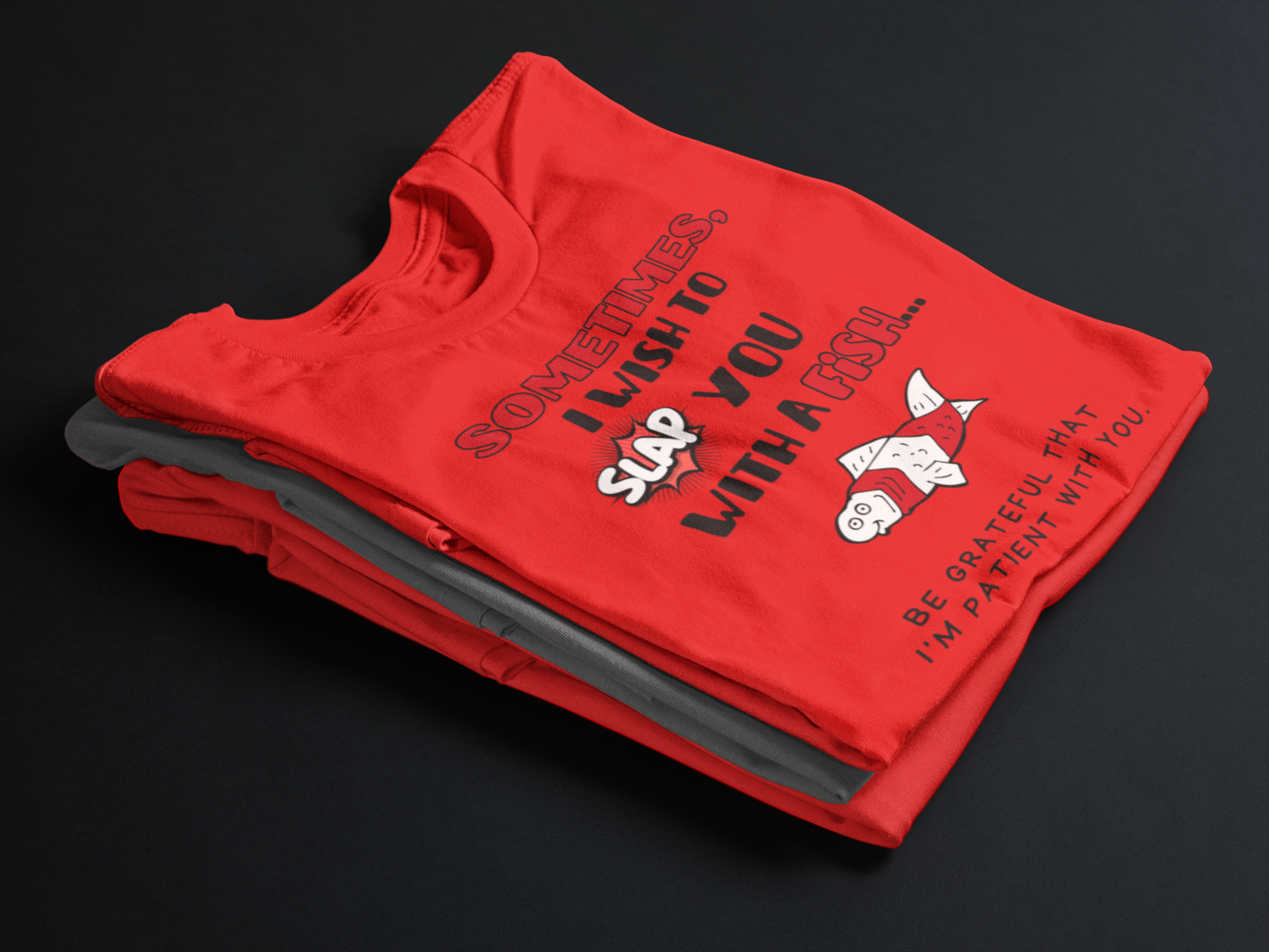 Slap You With A Fish (Adult Unisex T-shirt)