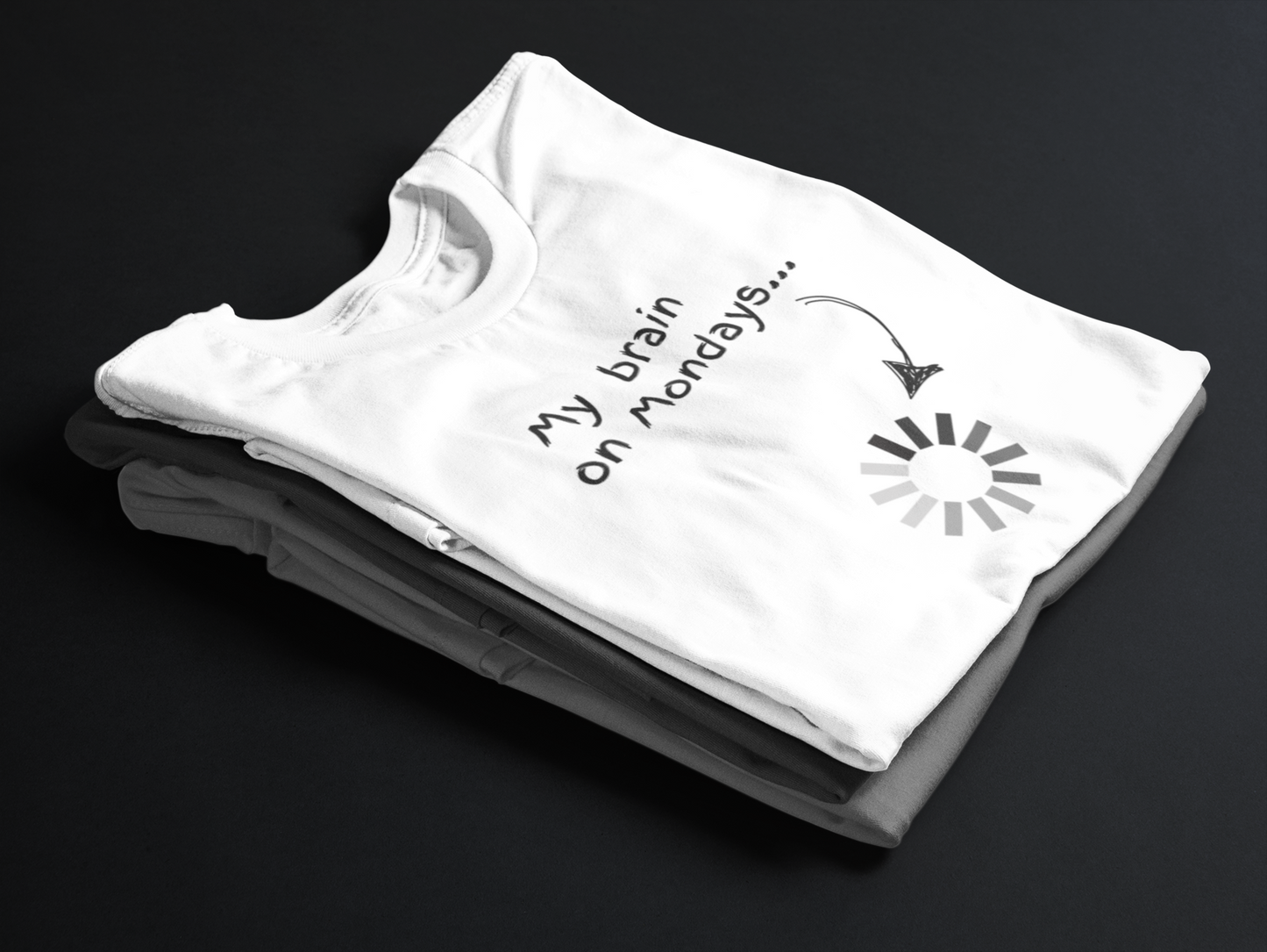 My Brain On Mondays... (Adult Unisex T-Shirt)