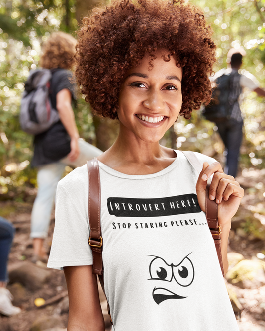 Stop Staring Please... (Adult Unisex T-shirt)