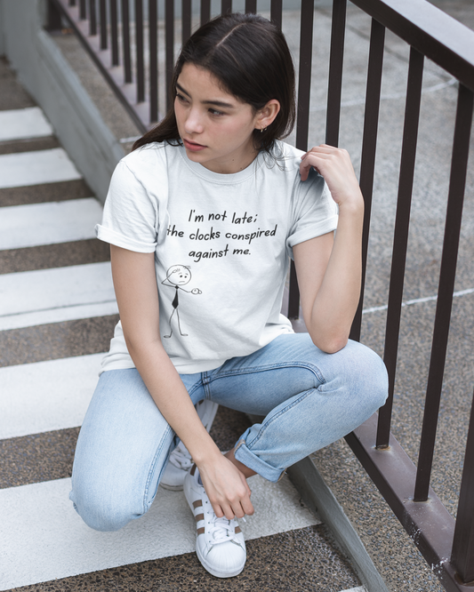 I'm Not Late...  (Adult Unisex T-shirt)