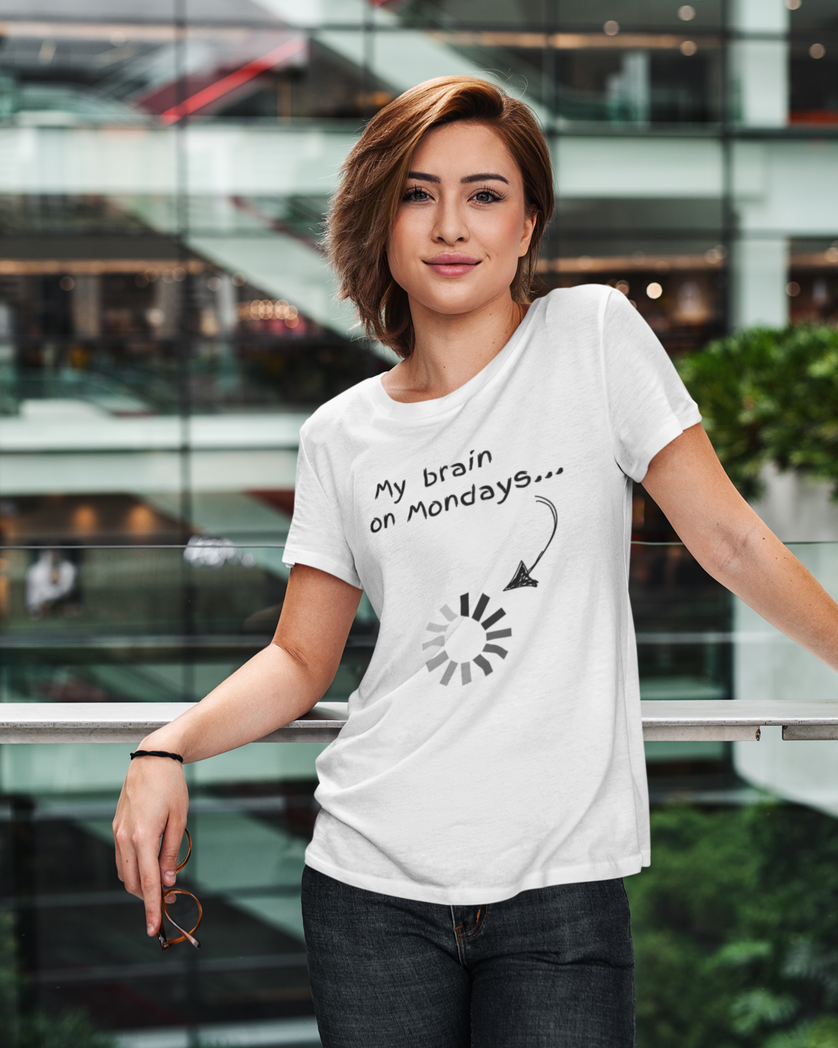 My Brain On Mondays... (Adult Unisex T-Shirt)