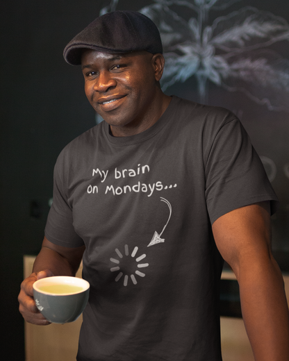 My Brain On Mondays... (Adult Unisex T-Shirt)