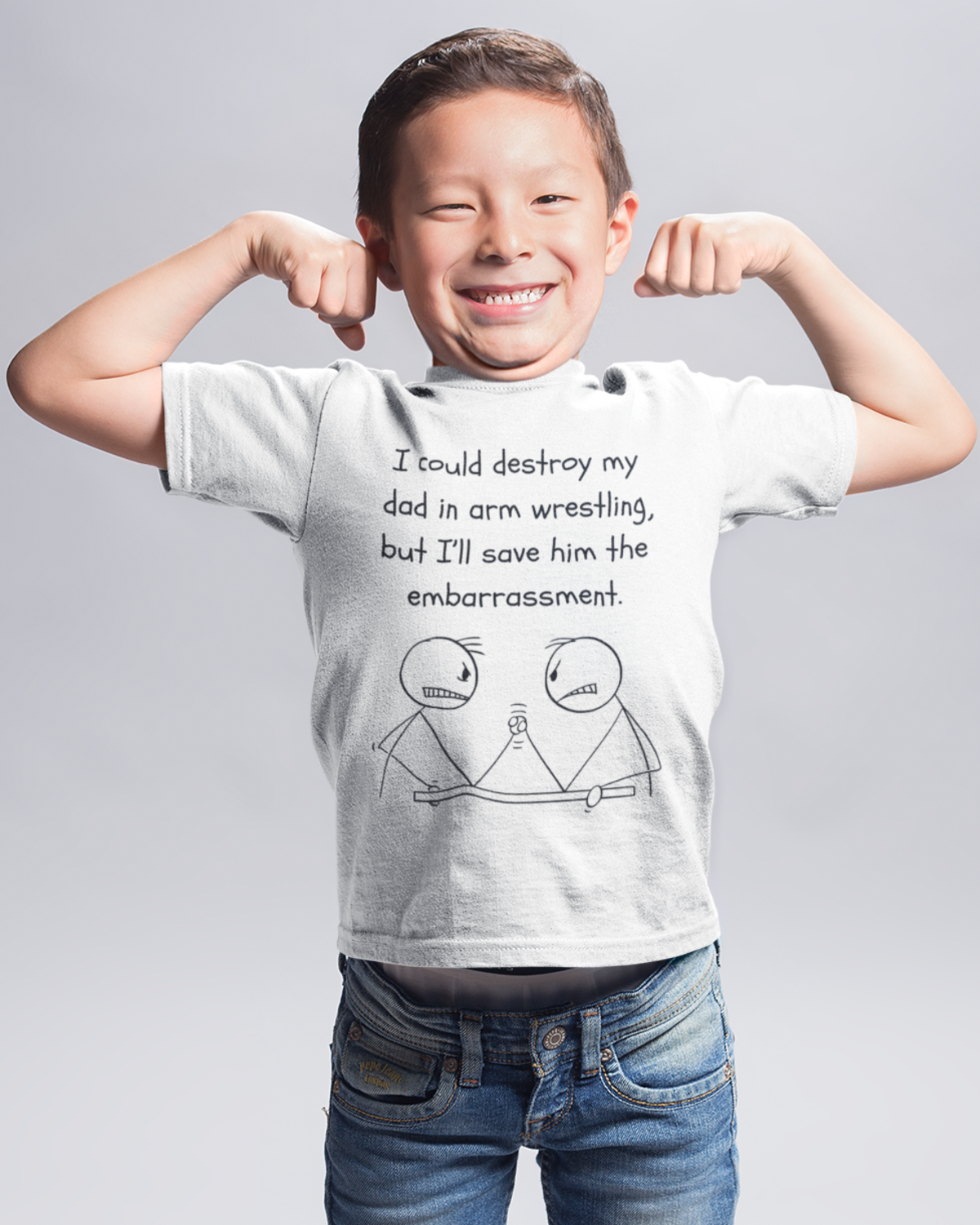 Destroy My Dad In Arm Wrestling (Youth Tee)