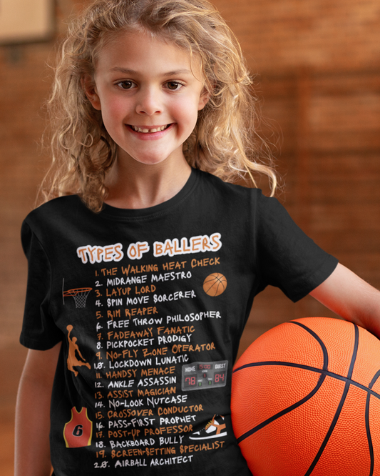 Types Of Ballers🏀 (Youth Tee)