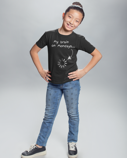 My Brain On Mondays (Kid's T-Shirt)