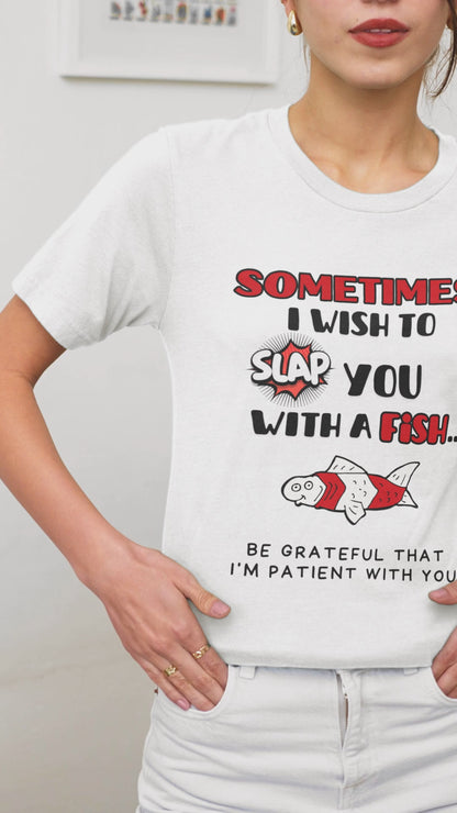 Slap You With A Fish (Adult Unisex T-shirt)