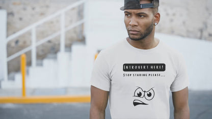 Stop Staring Please... (Adult Unisex T-shirt)