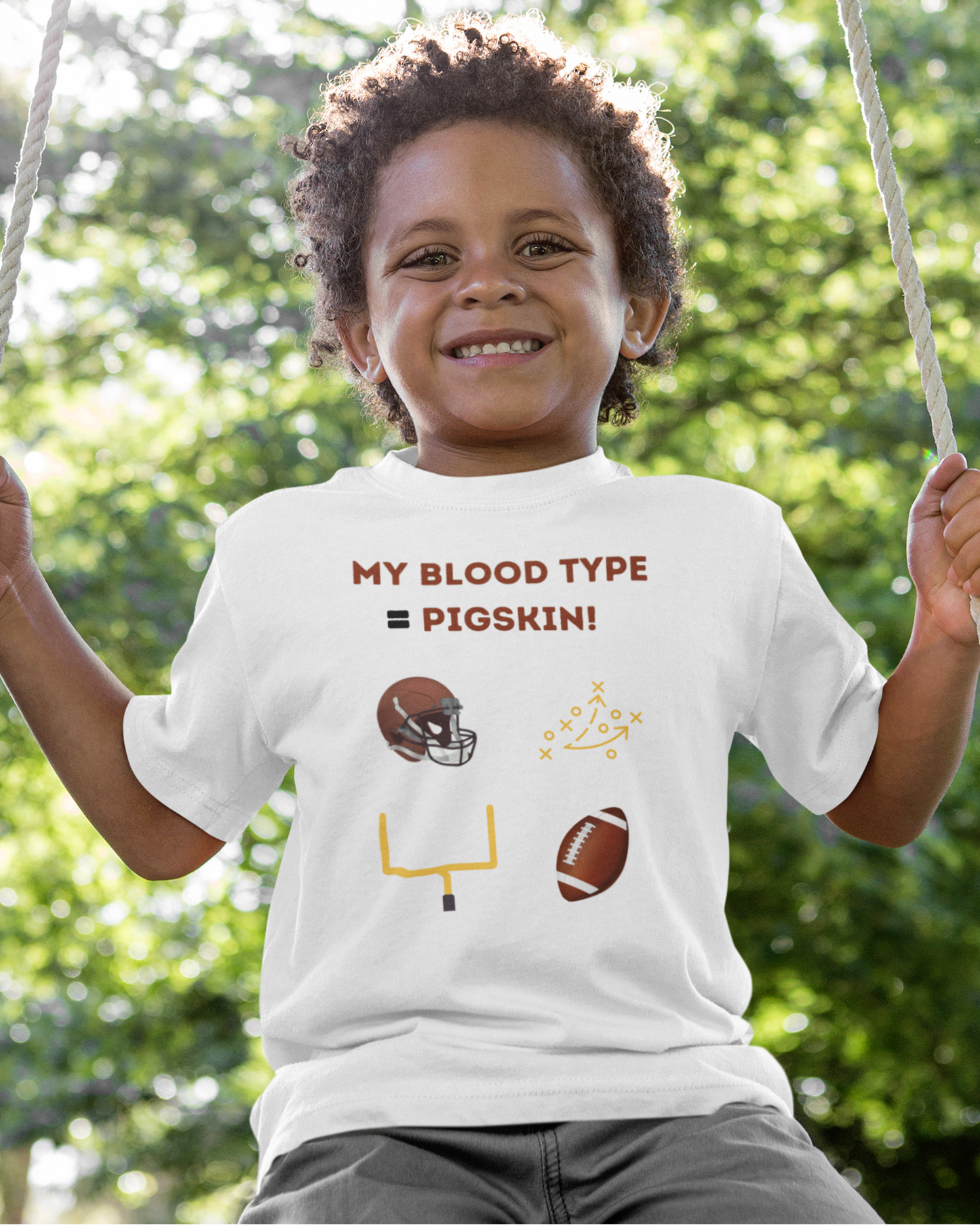My Blood Type = Pigskin (Youth Tee)